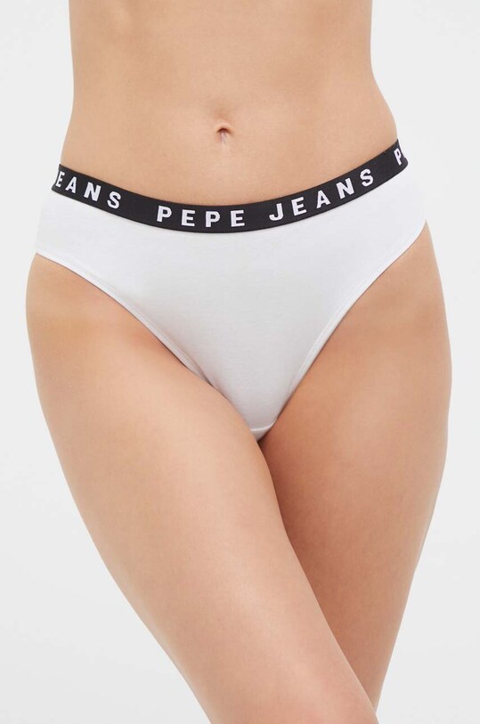 Труси Pepe Jeans гладкий білий PLU10921.800