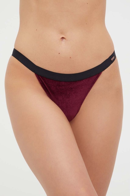 Pepe Jeans figi dzianina bordowy PLU10995.298