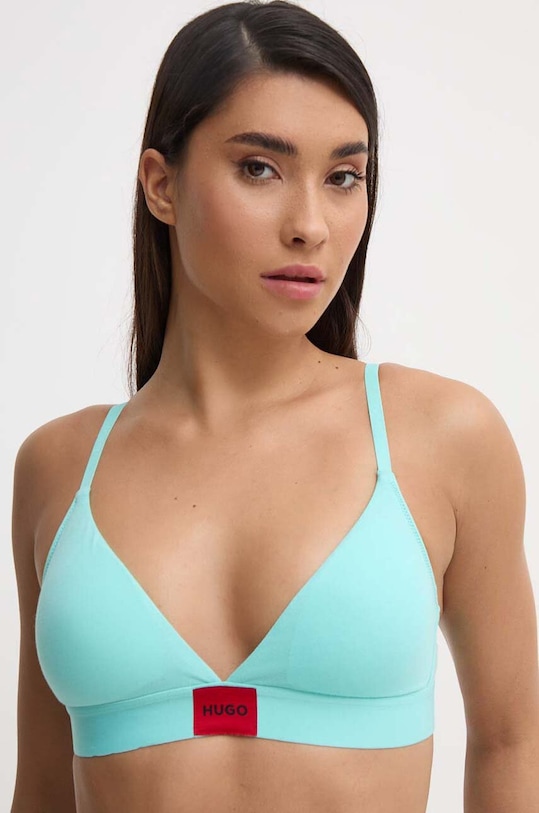 HUGO biustonosz dzianina niebieski 50503098