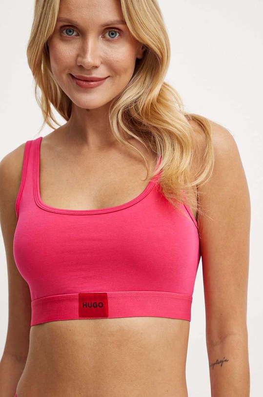 HUGO biustonosz dzianina różowy 50503099