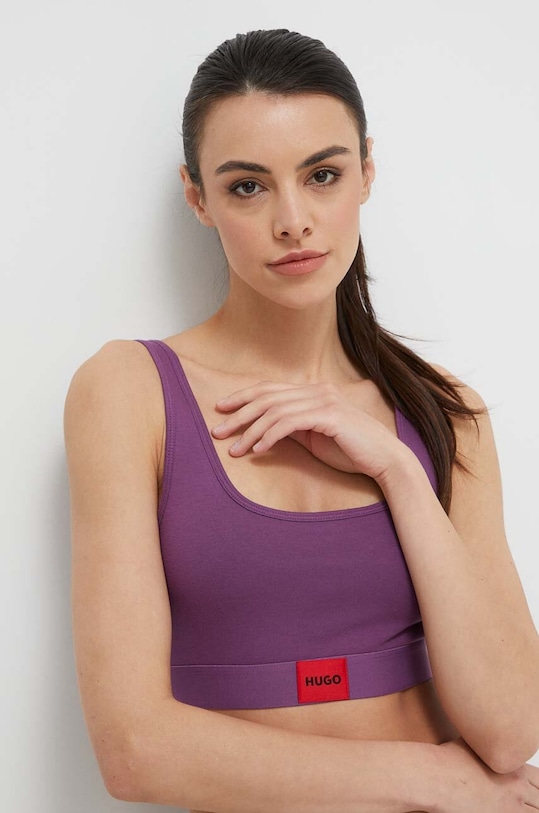 Бюстгальтер HUGO трикотаж фиолетовой 50503099