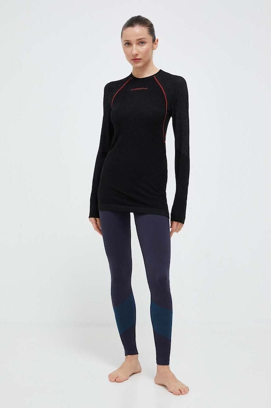 LA Sportiva funkcionális hosszú ujjú ing Wool40 Aero ZASB005 fekete AW23