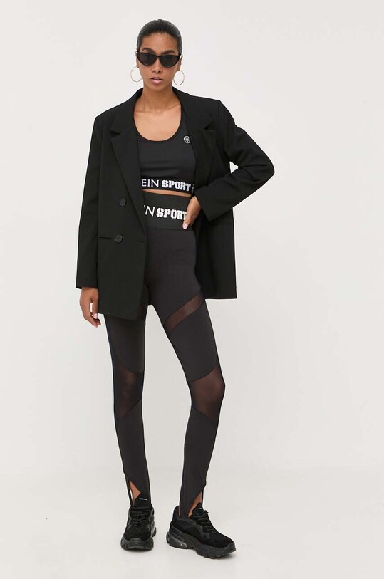 PLEIN SPORT biustonosz sportowy FACC.WTK2952.SXV018N czarny AW23