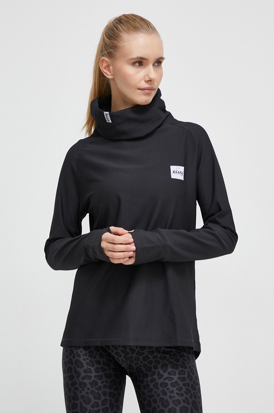Eivy hanorac funcțional Boyfriends Fit Gaiter Rib Planet friendly negru A00296001