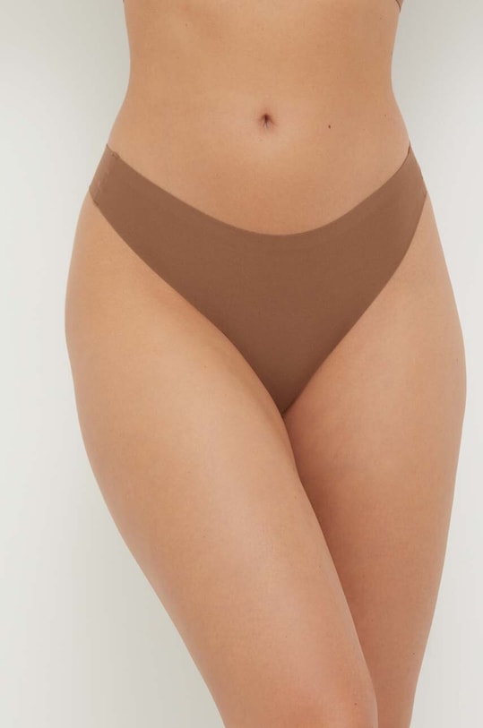 Chantelle stringi Soft Stretch dzianina brązowy C26490.02E