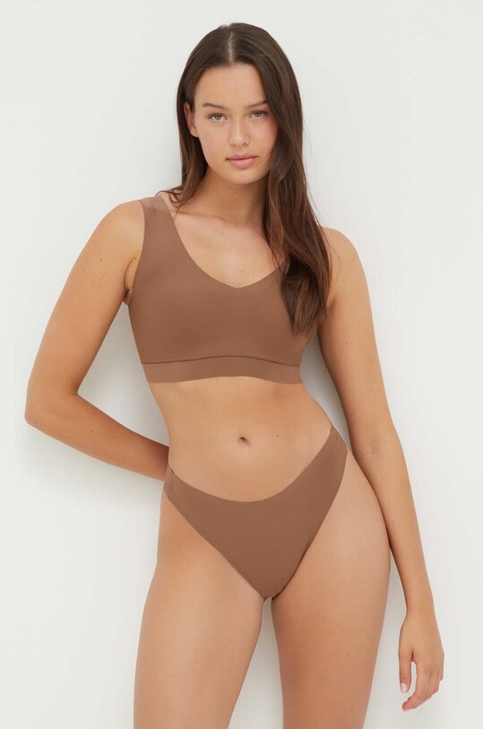 Odzież Chantelle stringi Soft Stretch C26490.02E brązowy