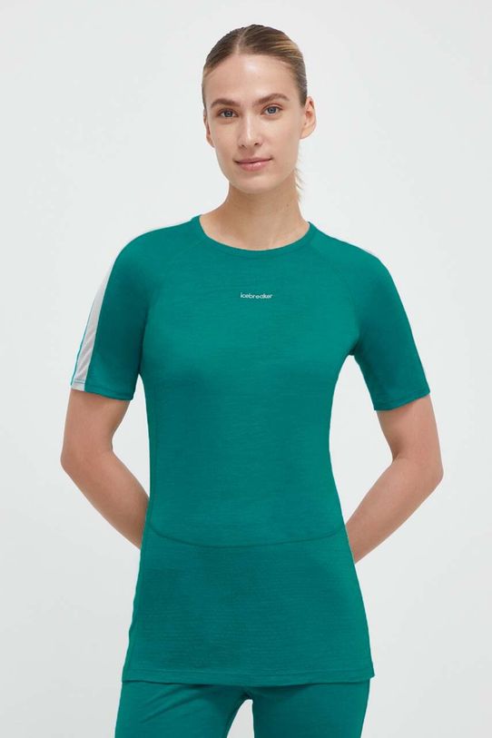 Icebreaker t-shirt funkcyjny 125 ZoneKnit Planet friendly turkusowy IB0A56H88591