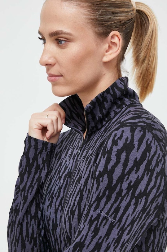 Icebreaker longsleeve funkcyjny Merino 260 Vertex czarny IB0A56TDA691