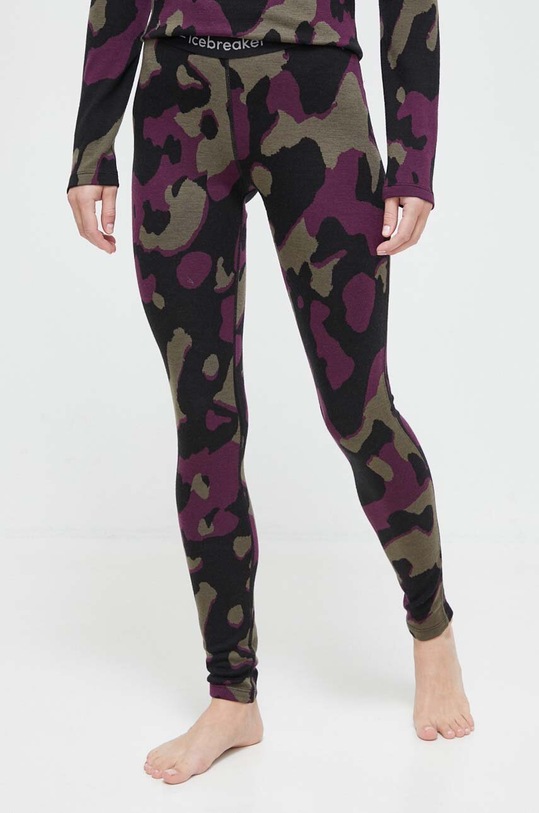 Icebreaker legginsy funkcyjne Merino 260 Vertex Planet friendly czarny IB0A56UO9621