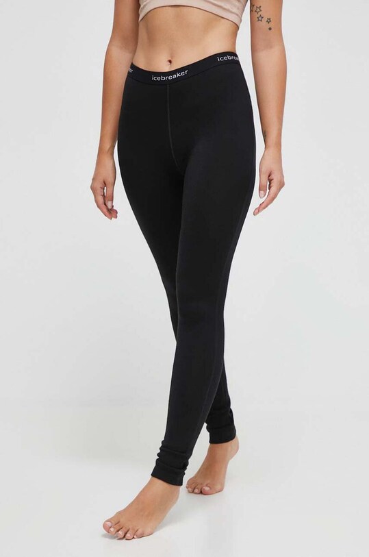 Icebreaker legginsy funkcyjne Planet friendly czarny IB1043920011