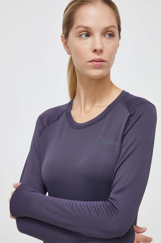 Jack Wolfskin longsleeve funcțional Infinite bleumarin 1808242