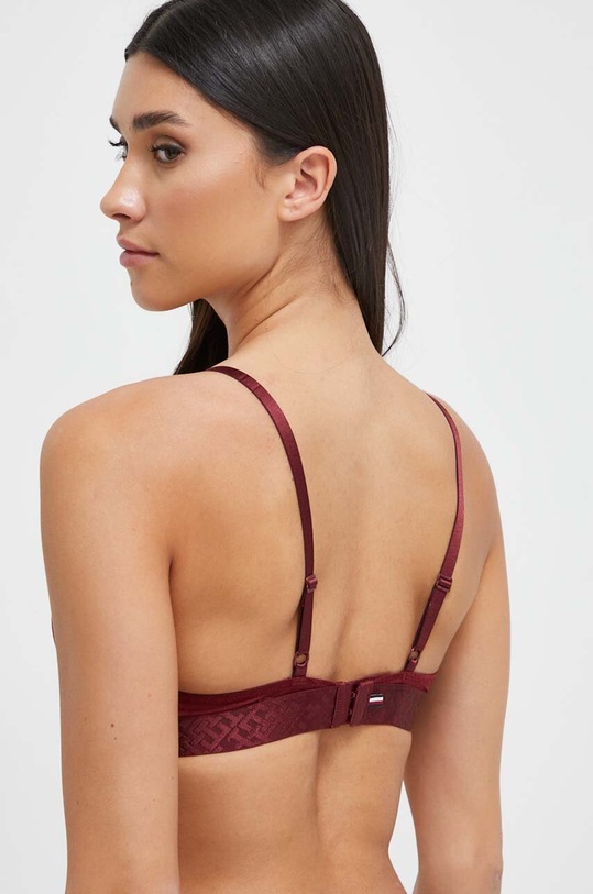 Podprsenka Tommy Hilfiger UW0UW04233 burgundské AW23