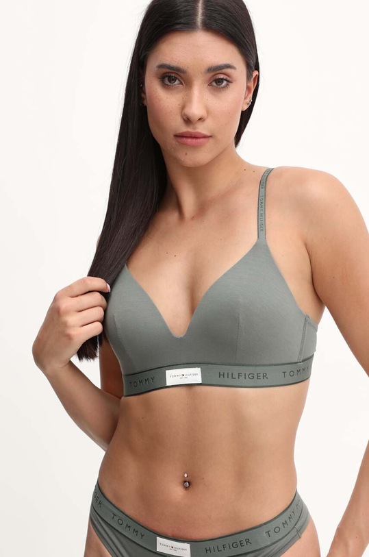 Podprsenka Tommy Hilfiger zelená UW0UW04748