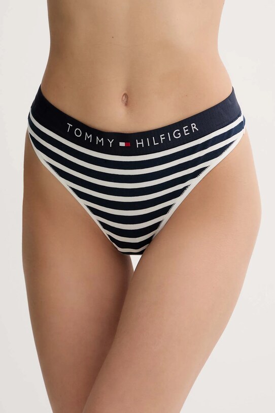 Tommy Hilfiger stringi dzianina granatowy UW0UW04796