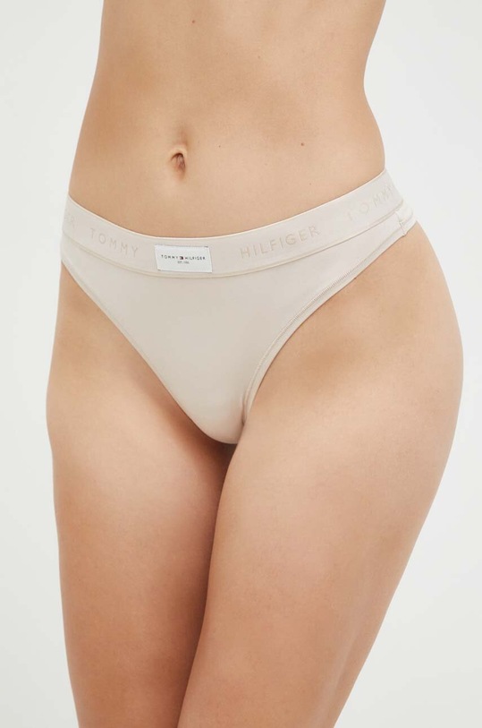 Tommy Hilfiger tanga sima bézs UW0UW04812