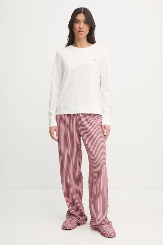 Tommy Hilfiger piżama wzorzyste bordowy UW0UW04853