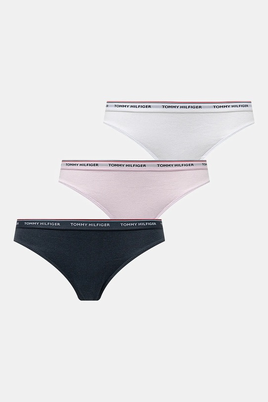 Стринги Tommy Hilfiger 3-pack трикотаж барвистий UW0UW04894