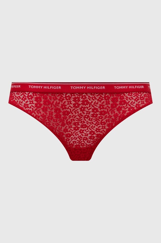 Odzież Tommy Hilfiger stringi 3-pack UW0UW04896 czerwony