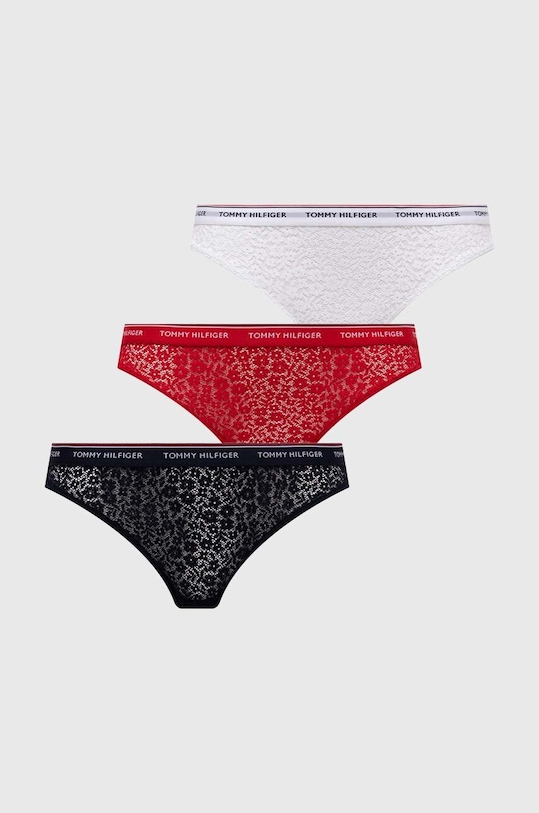 Tangá Tommy Hilfiger 3-pak tangá viacfarebná UW0UW04896