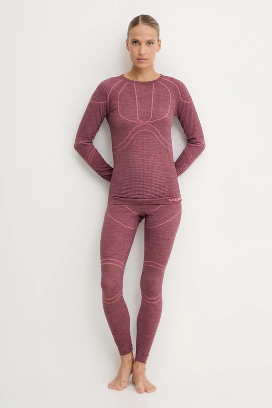 Viking longsleeve funkcyjny Lana Pro Merino 500.23.5758 czerwony AW25