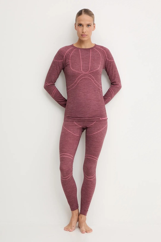Viking legginsy funkcyjne Lana Pro Merino 500.23.5759 różowy AW25