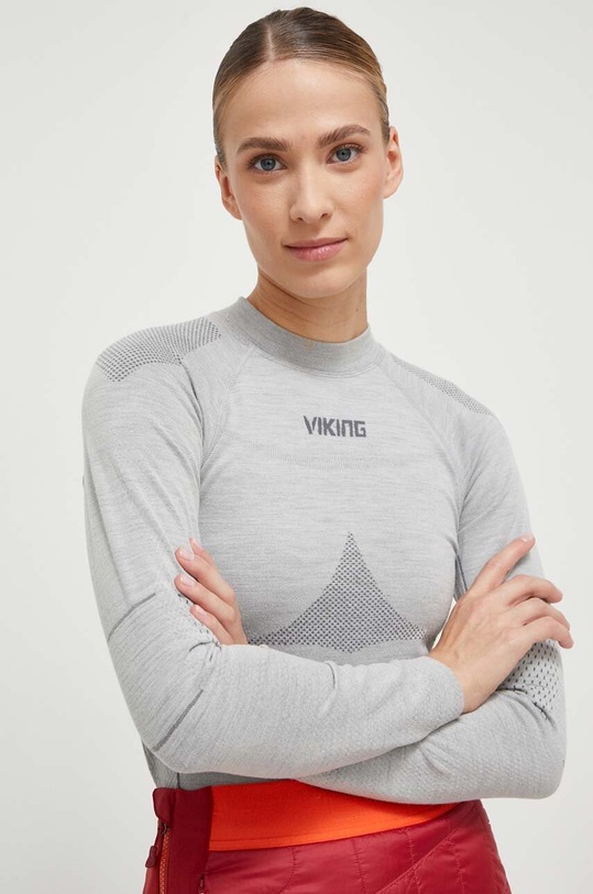 Viking longsleeve funkcyjny Lava Planet friendly szary 500.24.5523