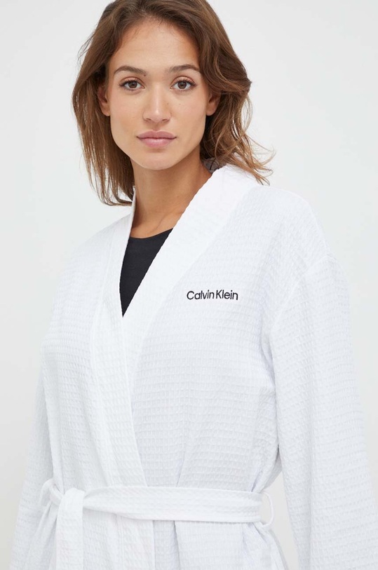 Calvin Klein Underwear szlafrok biały 000QS7053E