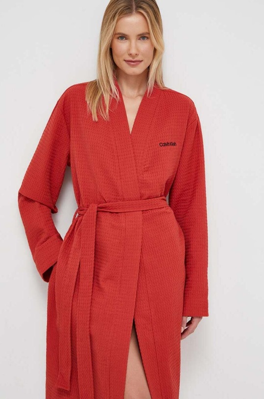 Calvin Klein Underwear szlafrok 000QS7151E bordowy AW23