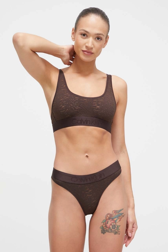 Oblečenie Podprsenka Calvin Klein Underwear 000QF7340E hnedá