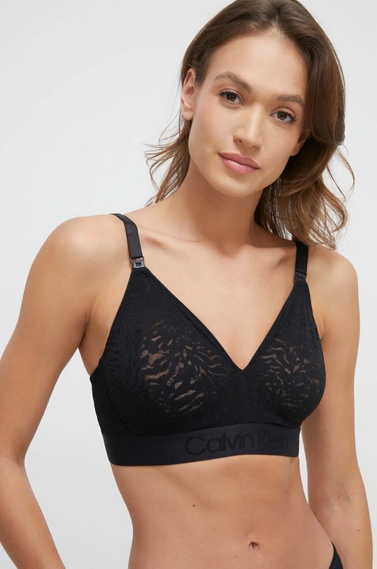 Calvin Klein Underwear szoptatós melltartó csipke fekete 000QF7343E