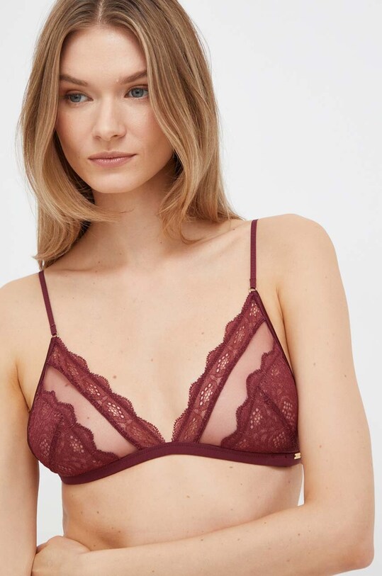 Calvin Klein Underwear sutien moale burgundia 000QF7498E