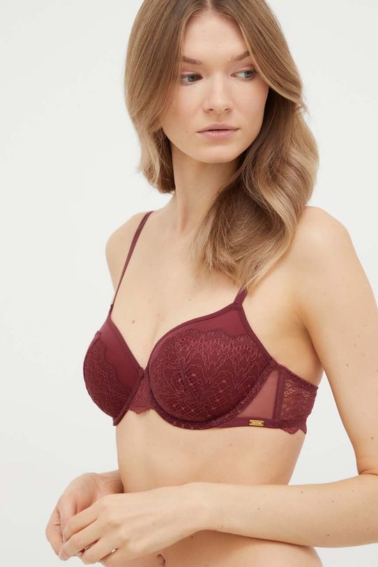 Odzież Calvin Klein Underwear biustonosz 000QF7500E bordowy