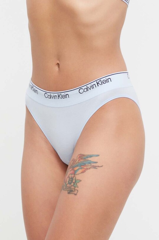 Nohavičky Calvin Klein Underwear nohavičky modrá 000QF7096E