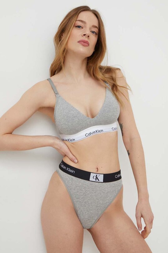 Oblečenie Nohavičky Calvin Klein Underwear 000QF7223E sivá