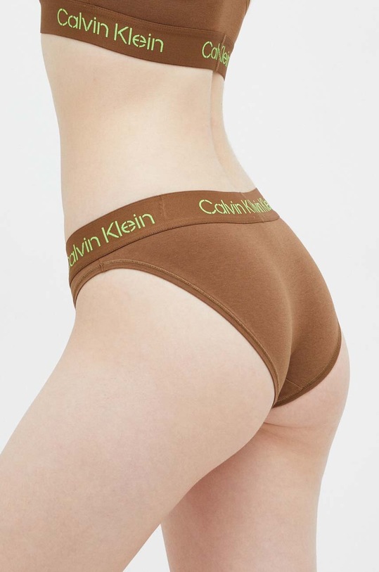Бикини Calvin Klein Underwear 000QF7459E кафяв AW23