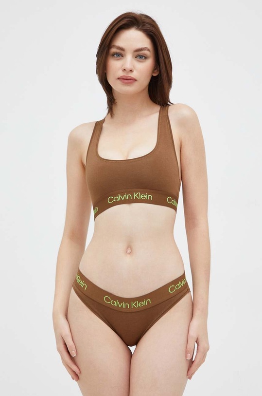 Дрехи Бикини Calvin Klein Underwear 000QF7459E кафяв