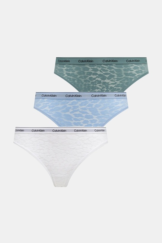 Nohavičky Calvin Klein Underwear 3-pak nohavičky modrá 000QD5069E