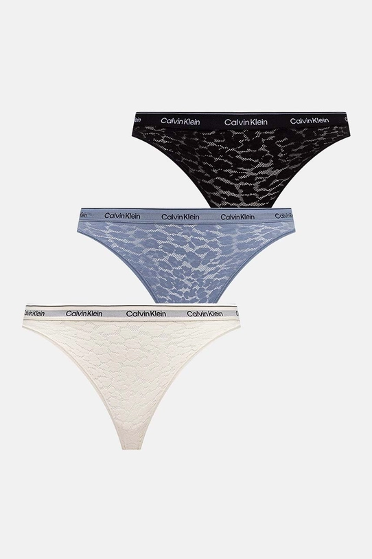 Труси Calvin Klein Underwear 3-pack трикотаж барвистий 000QD5069E