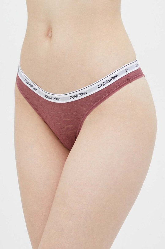 Nohavičky Calvin Klein Underwear potlač ružová 000QD5049E