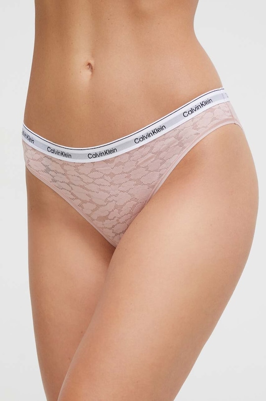 Трусы Calvin Klein Underwear гладкий розовый 000QD5050E