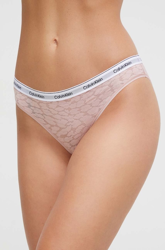 Kalhotky Calvin Klein Underwear potisk růžová 000QD5050E