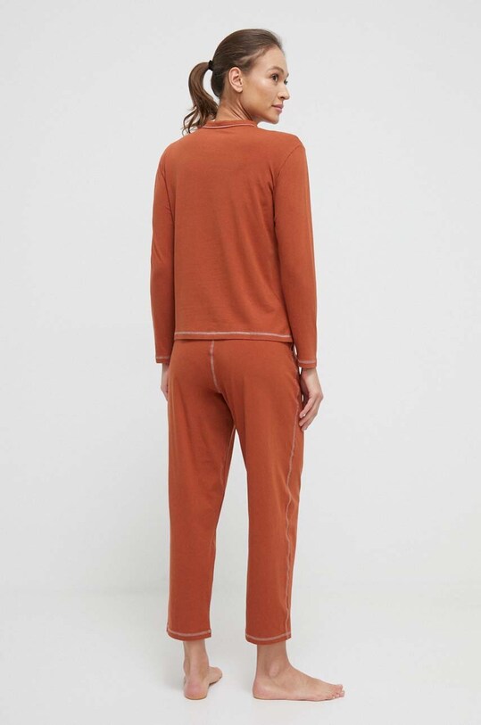 Πιτζάμα Calvin Klein Underwear 000QS7042E πορτοκαλί AW23