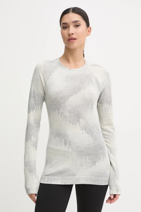 Smartwool longsleeve funcțional Classic Thermal Merino outdoor gri SW016370