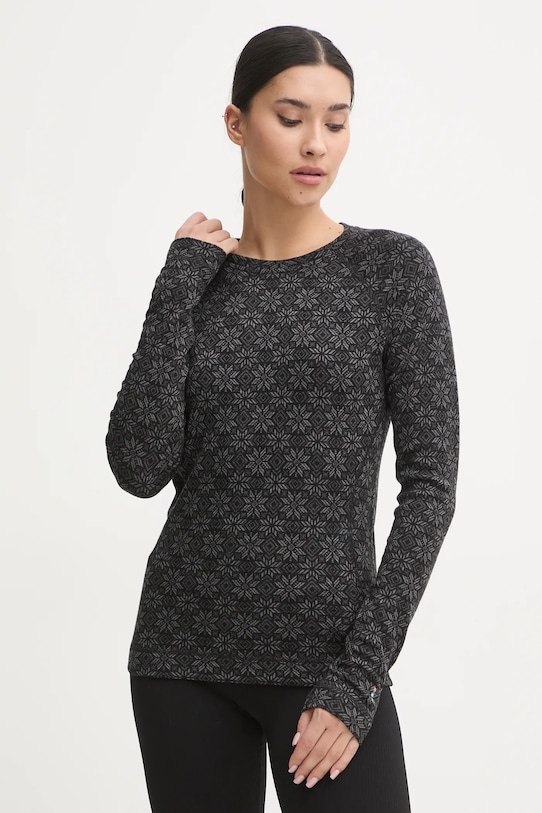 Функціональний лонгслів Smartwool Classic Thermal Merino outdoor чорний SW016370