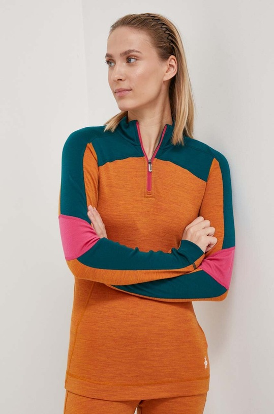 Funkční triko s dlouhým rukávem Smartwool Classic Thermal Merino outdoor oranžová SW016688