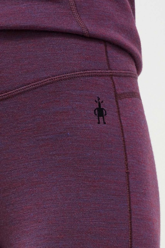 Smartwool legginsy funkcyjne Classic Thermal Merino fioletowy SW018809