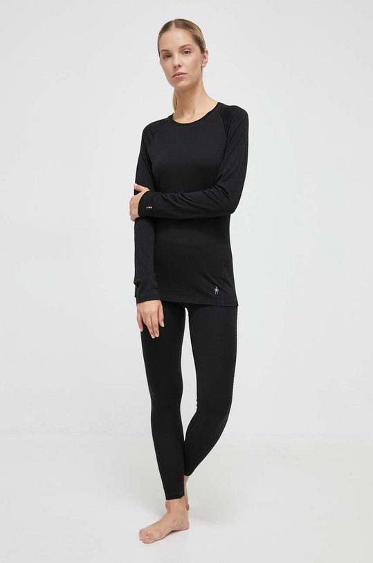 Smartwool longsleeve funcțional Classic All-Season Merino Planet friendly negru SW016913