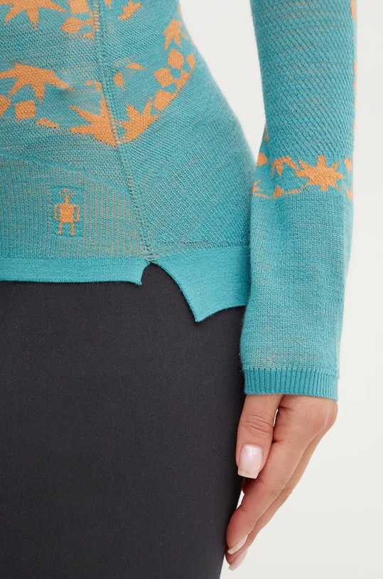 Smartwool longsleeve funcțional Intraknit Thermal Merino SW016412 turcoaz