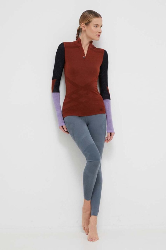 Smartwool longsleeve funcțional Intraknit Thermal Merino SW016456 maro AW23