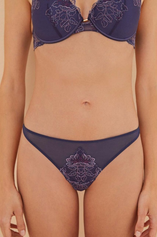 Nohavičky women'secret SENSE 1 jemný vzor fialová 5356435